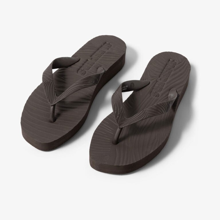 Red Transparent Tapered Platform Flip Flops