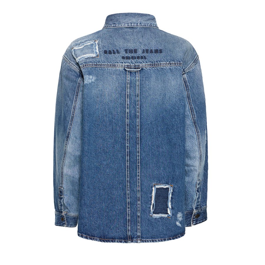 Lucia Denim Patch Jacket - Billede 4