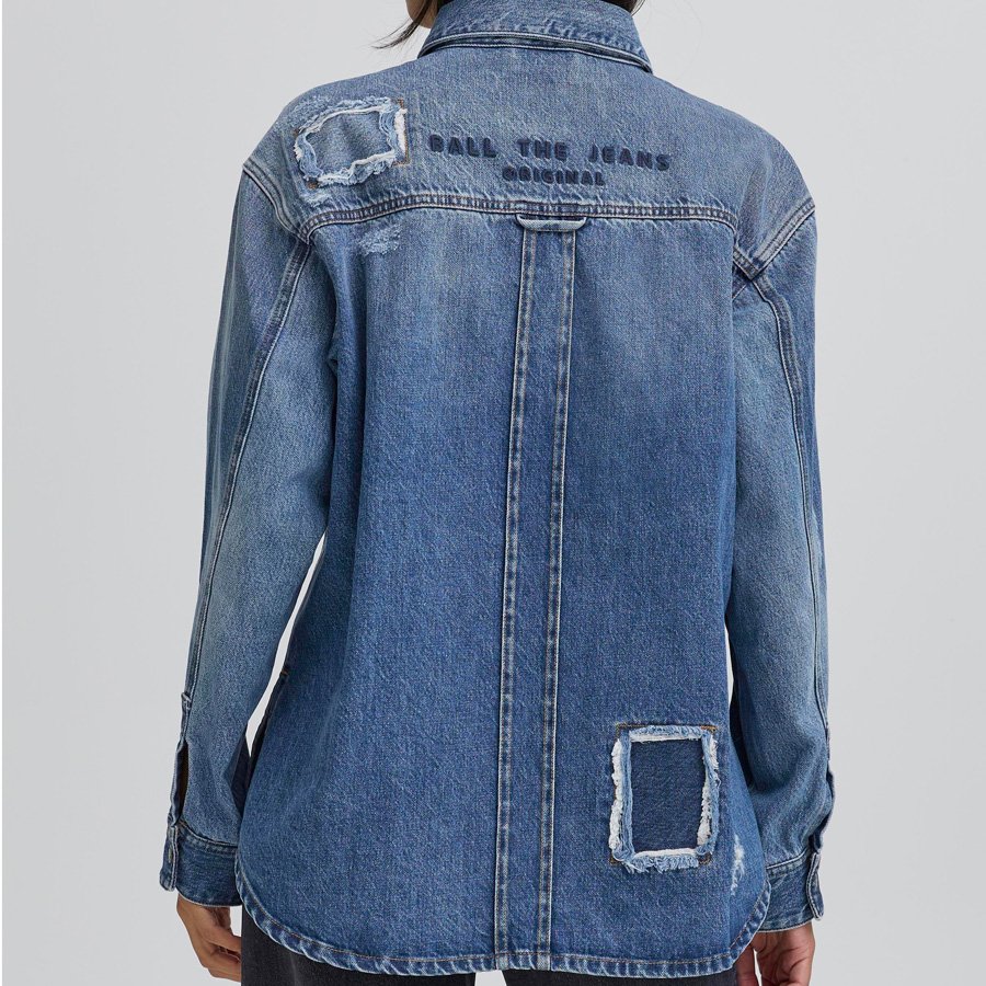 Lucia Denim Patch Jacket - Billede 3