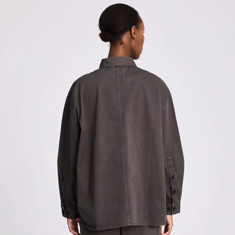 Pauline Stretched Twill Shirt black ink - Billede 2