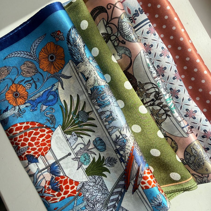 Silketørklæde - Billede 2