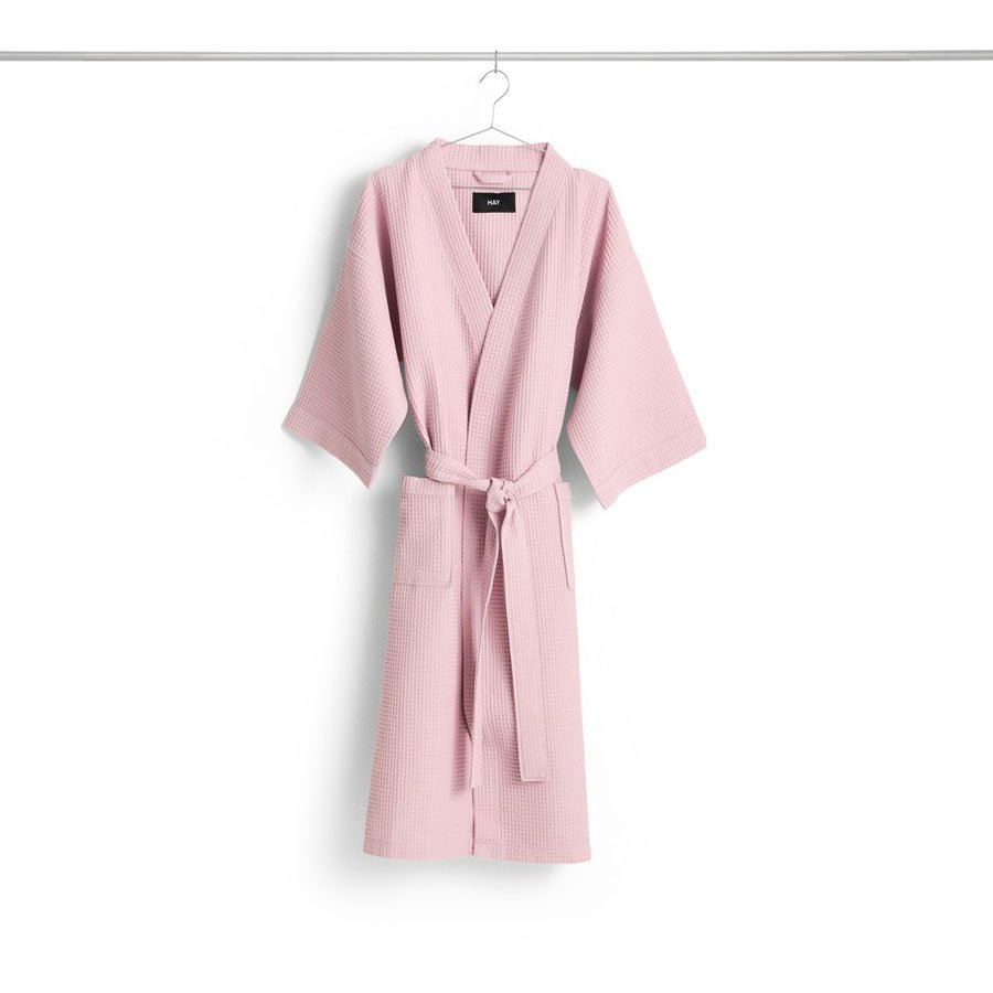Waffle Bathrobe Cool pink