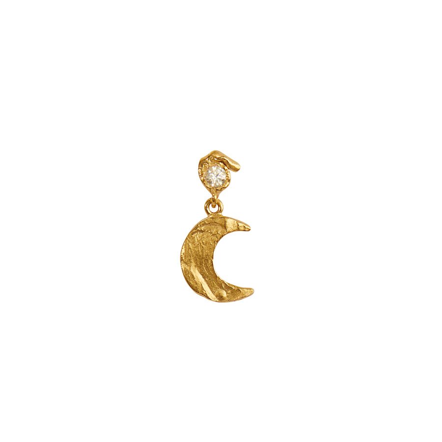 Petit Flow Earring with Claire de Lune