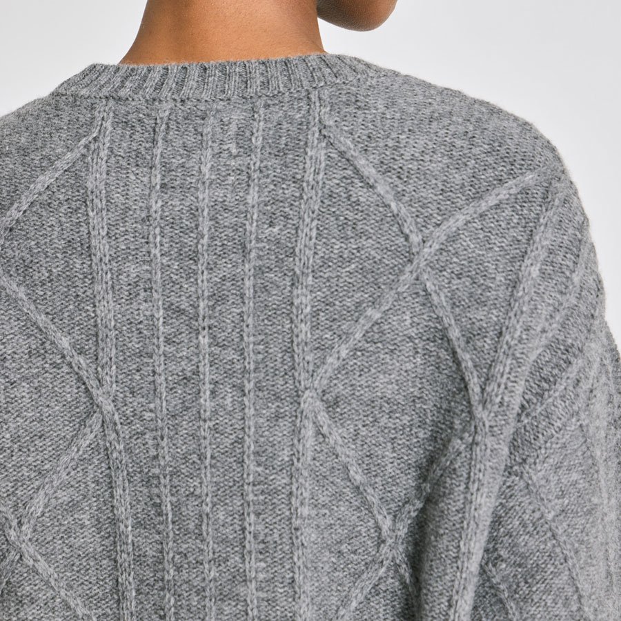 Carina Pullover Lambswool Knit Grafitti grey - Billede 3