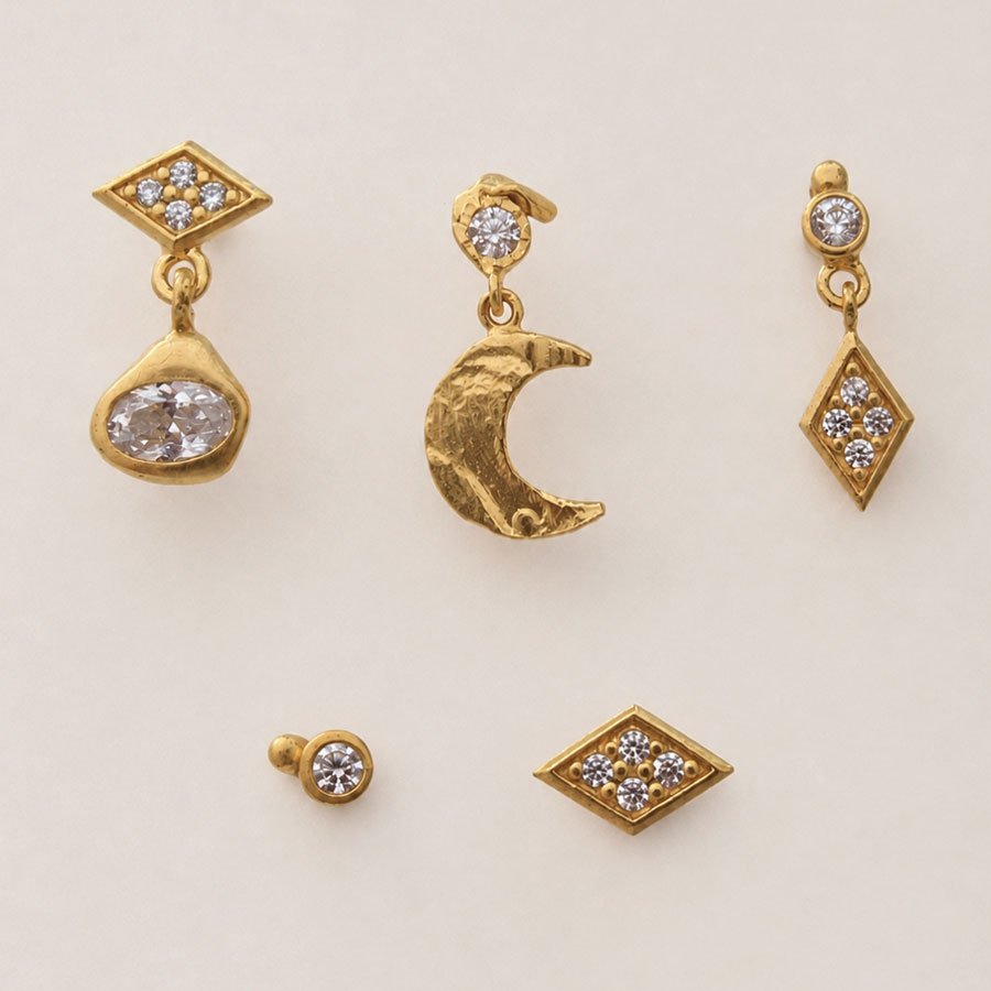 Miss Queen Earring with Harlekin - Billede 2