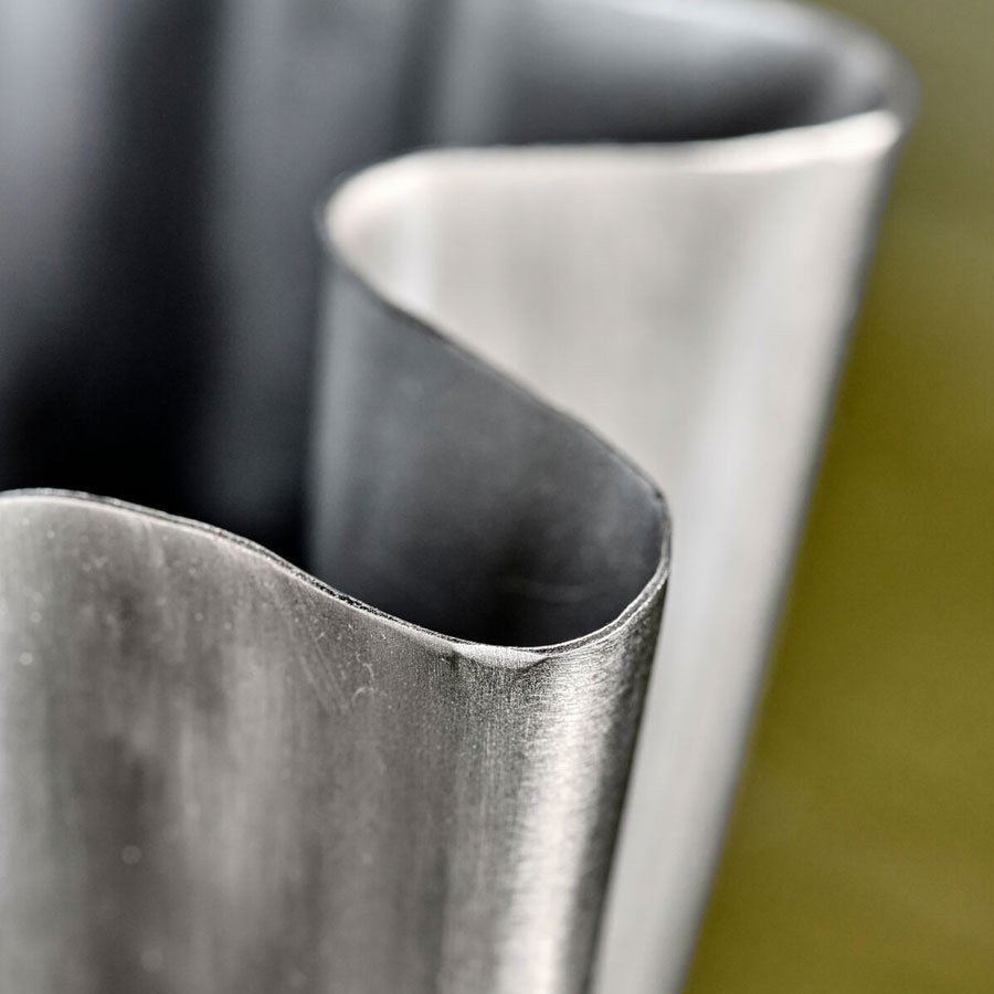 Flood Vase Brushed silver finish - Billede 2