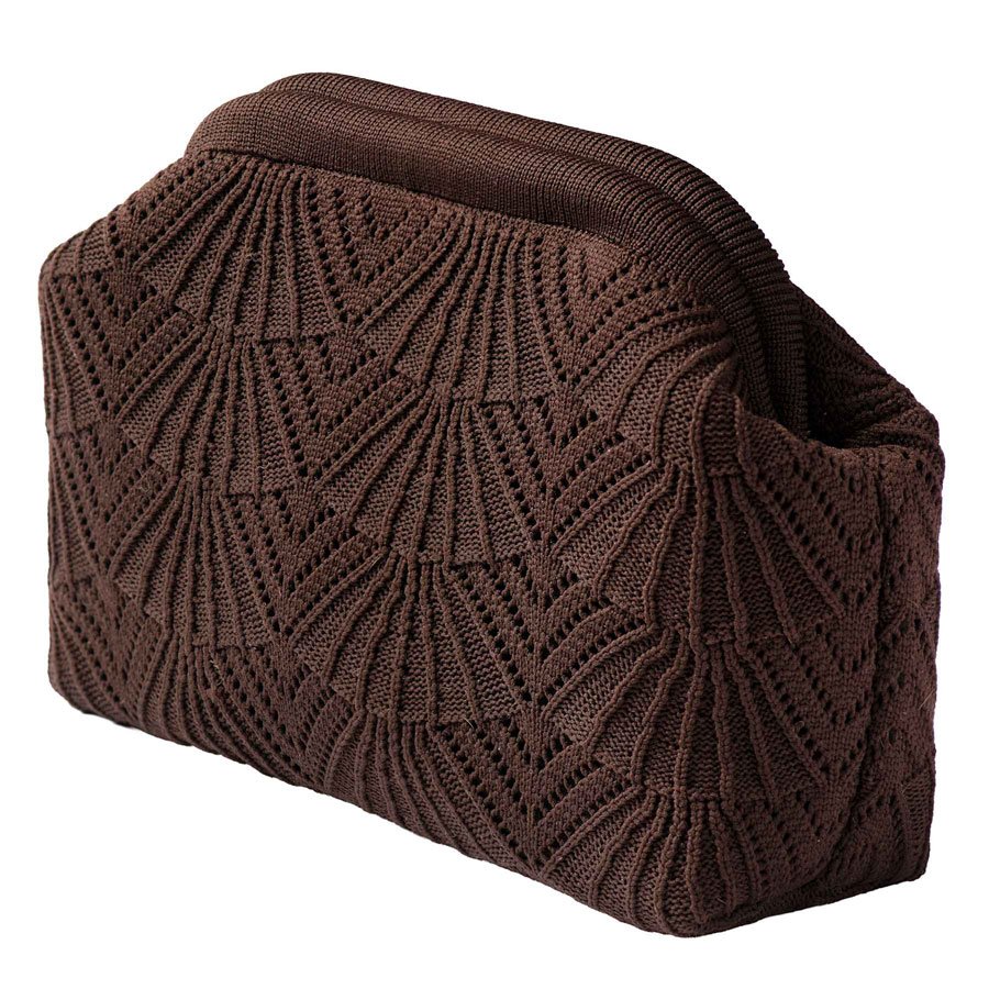 Small Shelly Clutch chocolate