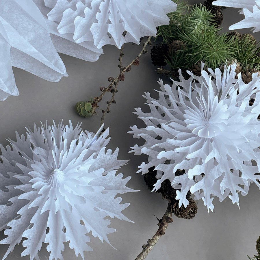 Paper Fan Fold white - 12 stk. - Billede 3